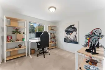 Upstairs bedroom #3, currently used as an office.