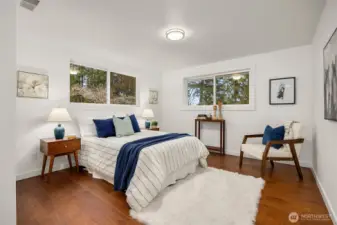 The 3rd bedroom on the 2nd floor offers territorial views and hardwood floors.