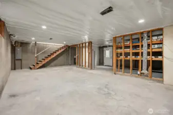 The partially finished basement offers exceptional flexibilty whether you envision a home office, recreation area and/or additional storage.