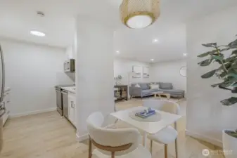 Living and dining rooms