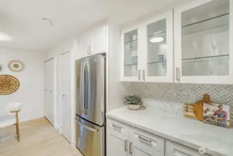 Kitchen looking toward dining room