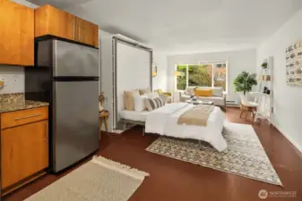 Full view of the room