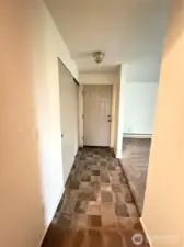 Entry with storage closet