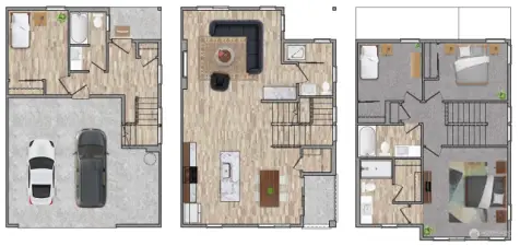 Iris Floor Plan - 1,804 sqft. with 2-car garage!