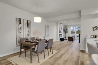 This Dining Room is a great place to enjoy a nice meal. *Interior Photos from the Sage Floor Plan