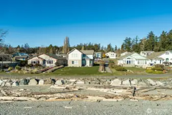 Community Beach looking back at neighborhood