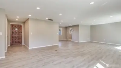 Enter to modern LVP floors and an open layout flowing seamlessly from room to room in this home. Currently zoned residential but has the possibility to be zoned to commercial too.