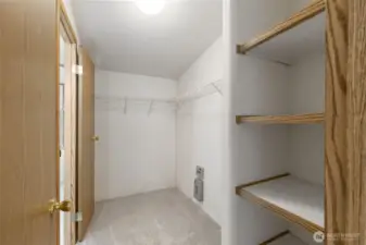 Primary closet