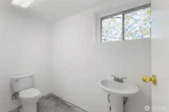1/2 bath in shop