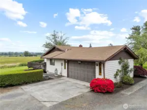 2 car attached garage.