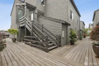 Another view of the unit's end of the building.