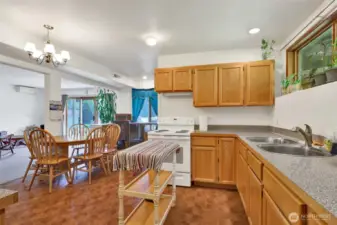 Lower level mother in law unit kitchen.