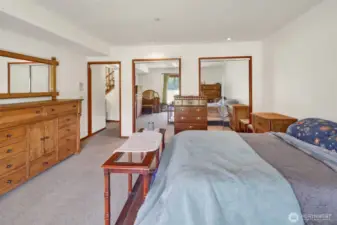 Lower level mother in law unit bedroom.