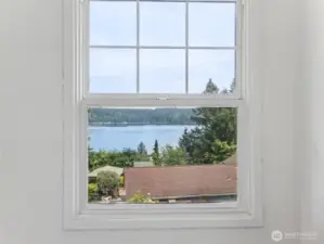View from one of the windows in the primary bath.