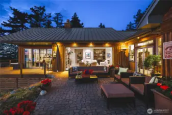 Patio in the evening