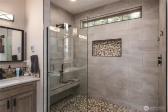 Spacious shower