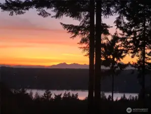 Gorgeous views of Lake Washington & the Olympic Mountains