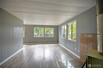 Large windows throughout bringing in so much natural light.