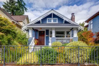 Classic Craftsman details throughout this 1916 Bungalow.  Custom metal fence frames the professional landscaping in the front yard, with a gated entry. There are so many smart updates to this home. Move-in Ready!