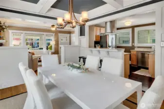 Breakfast bar off the dining area.