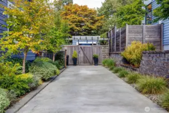 Off-street parking fits 4 cars easily, or a Sprinter van or camper plus a couple of cars. A luxury in-city! And it's professionally landscaped and fully fenced. A true in-city gem.