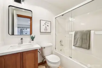 One of two ensuite bathrooms upstairs.