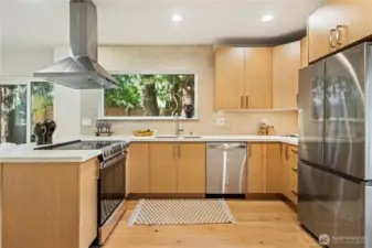 Brand new stainless steel appliances comes with warranties.