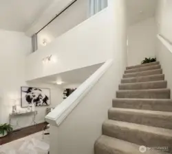 Staircase to the second floor.