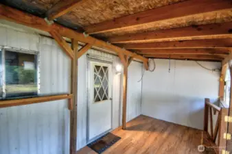 Covered porch entry