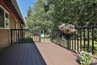 Composite deck and railing installed in 2018