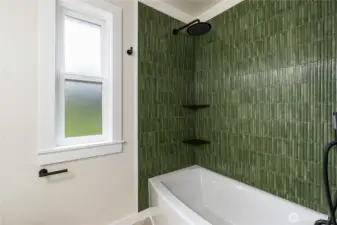 A gorgeous green tile for style and elegance.