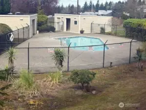 Swimming pool for the residents is just a short walk away.