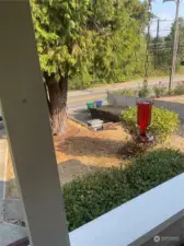 Covered porch/Looking out.