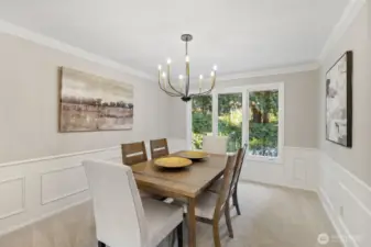 Large formal dining room.