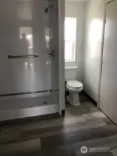 Shower off laundry room