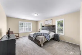 Upper Level Primary Bedroom w/walk in closet and ensuite bath