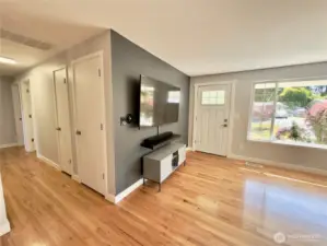 Living room leading to hallway