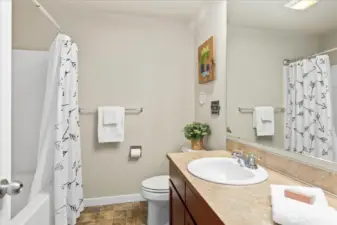Main bathroom upstairs