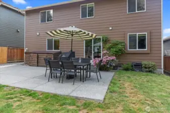 Enjoy the extended backyard patio