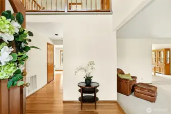 Grand 2-story entry welcomes all who enter