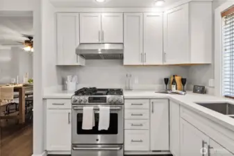 All the cabinetry and hardware.