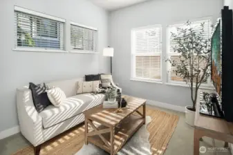 Main floor room with options - TV room, Office, Bedroom