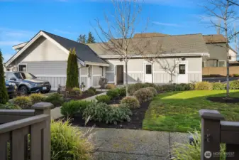 Backside of detached garage