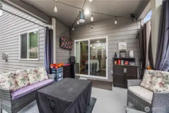 Spacious covered patio