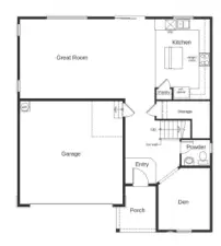 Rendering, Photo not of actual home