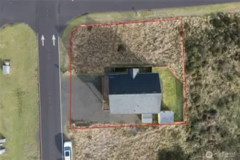 Large driveway with RV parking.