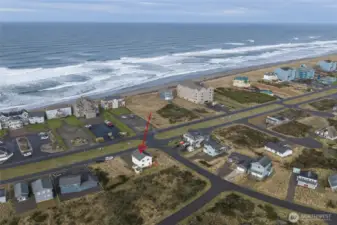 So close to the beach you can hear the waves crashing from your 2nd story deck