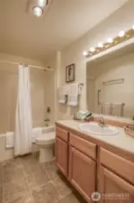Main floor full bathroom. Located in same hall as 2 main floor bedrooms