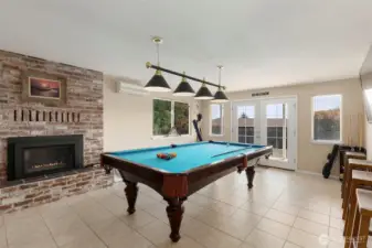 Downstairs living area