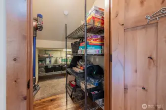 main level storage / supply closet